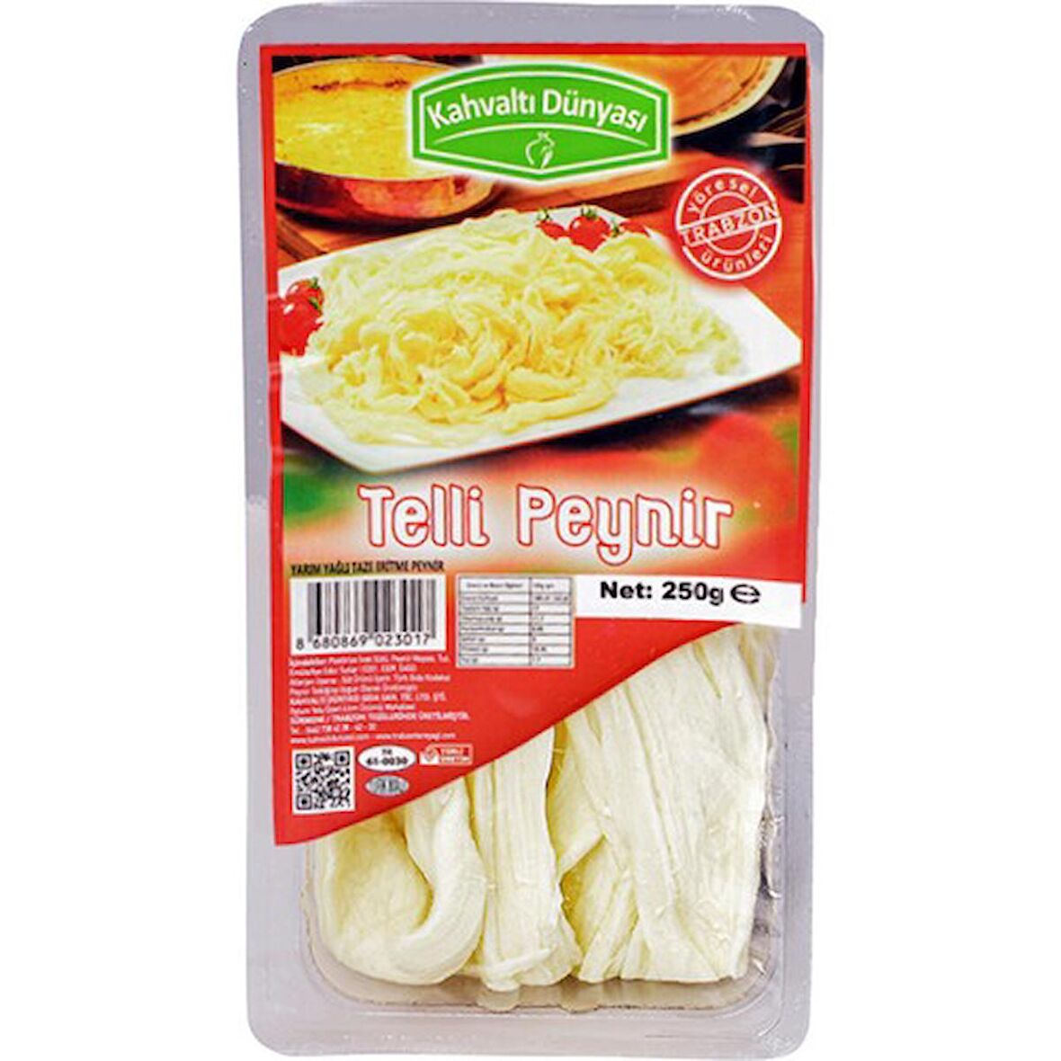 Telli Peyniri (Yarım Yağlı) 250 gr