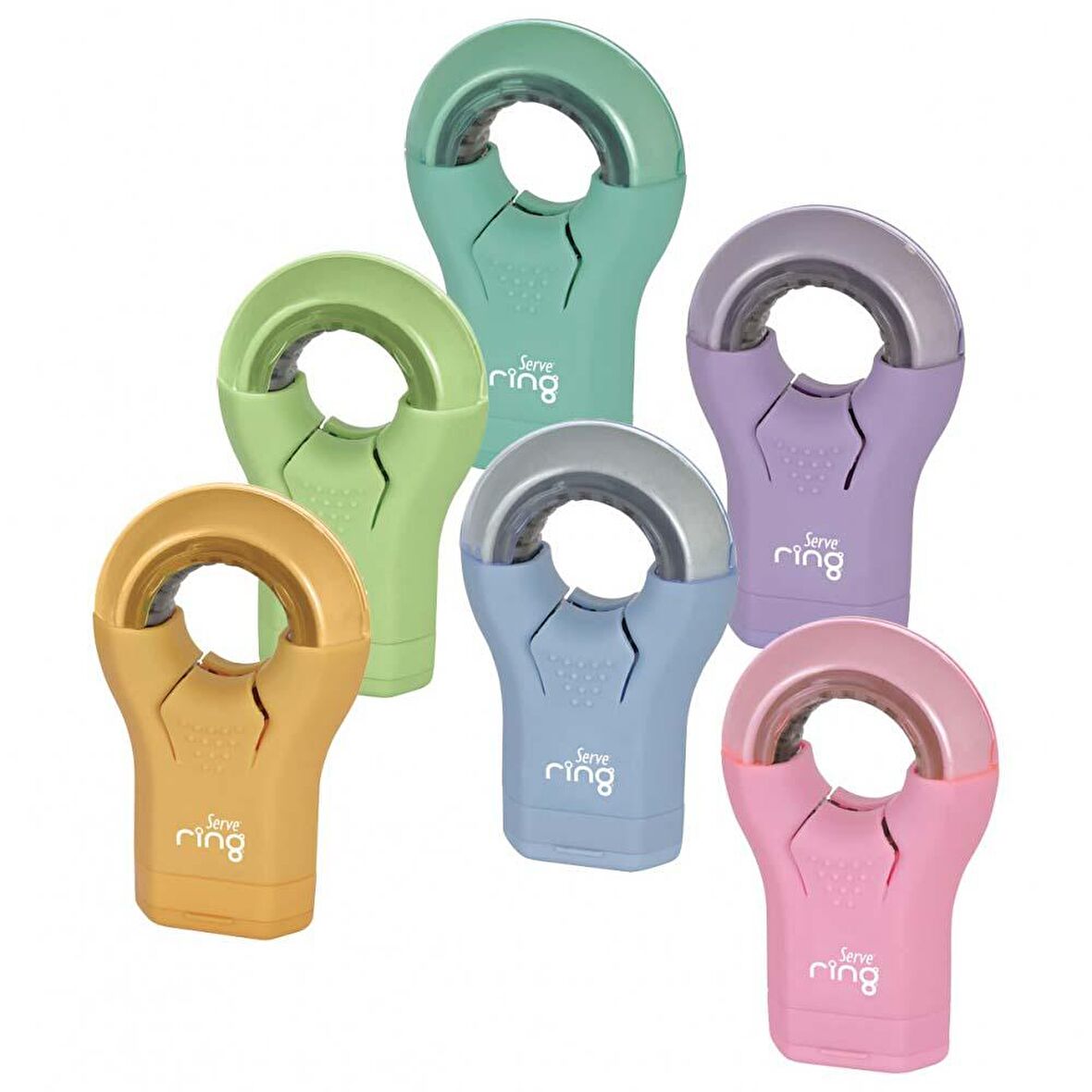 Serve Ring Pastel Silgili Kalemtraş SV-RING23DPPS