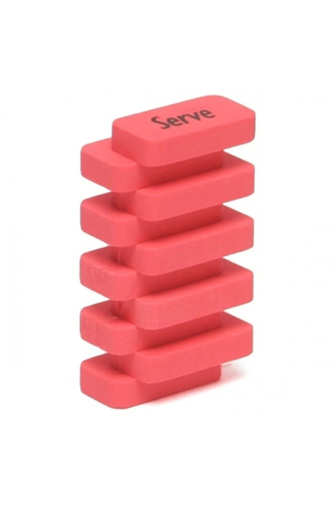 Serve Steps Silgi  Fosforlu Karton Kırmızı