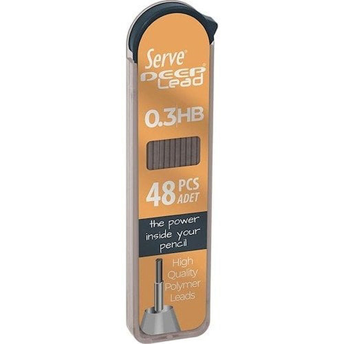 Serve Deep 0.3 Mm HB Siyah Kalem Ucu