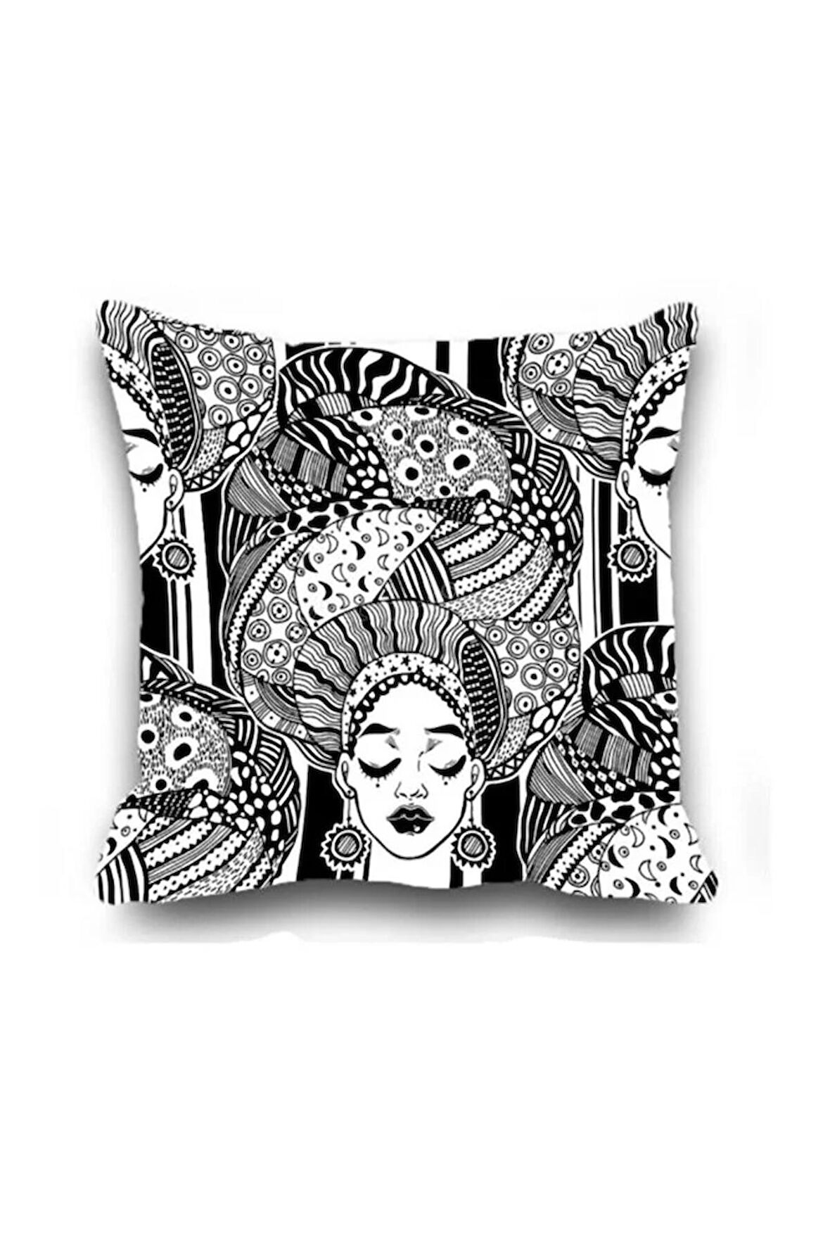 Dekoratif Oturma Ve Yatak Odası Yastık Kılıfı 40x40 Cm Kırlent Kılıfı
