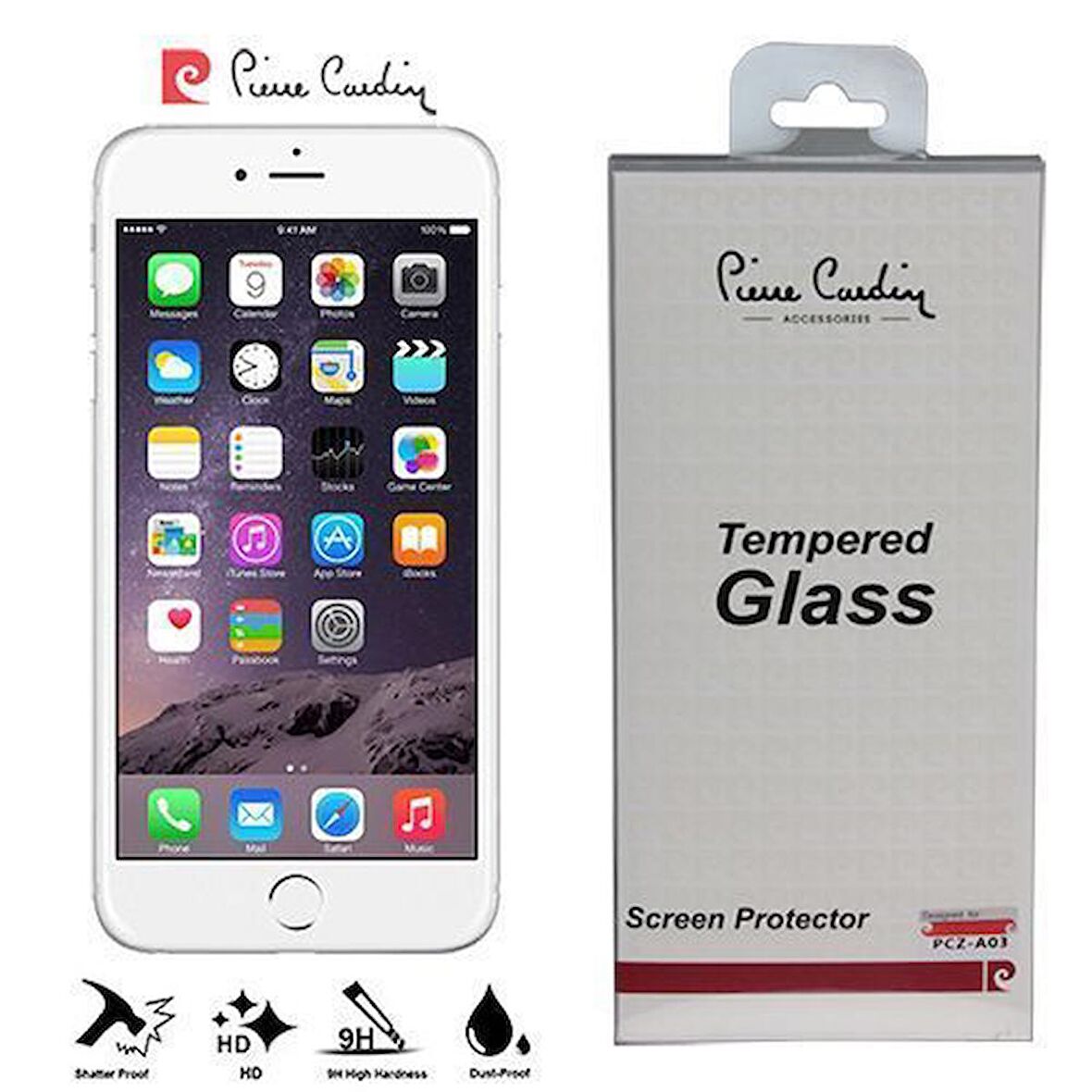 Pierre Cardin iPhone 6 ile Uyumlu Cam Ekran Koruyucu PCZ-A03
