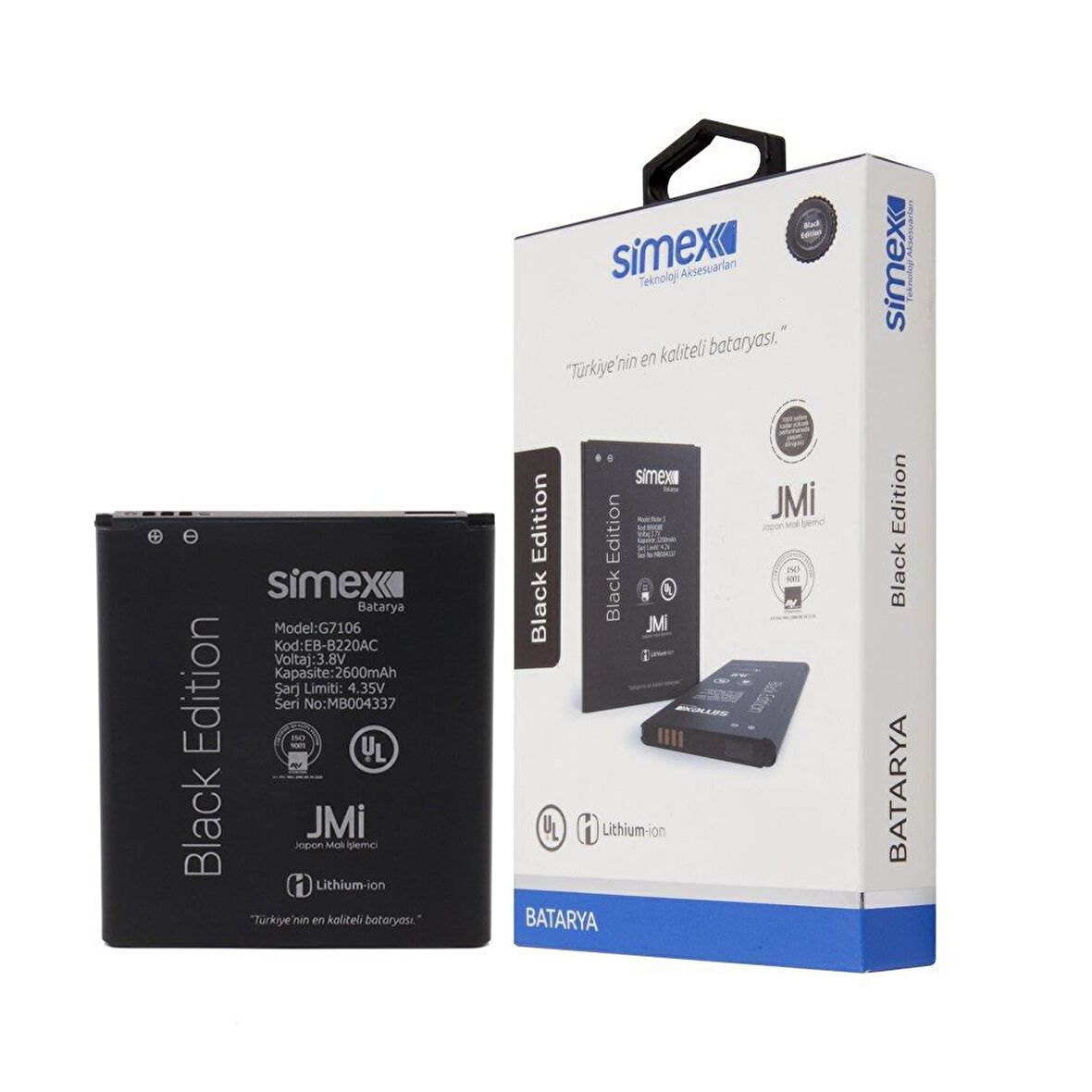 Simex G7106 Galaxy Grand 2 ile Uyumlu SBT-01 EB-B220AC Batarya