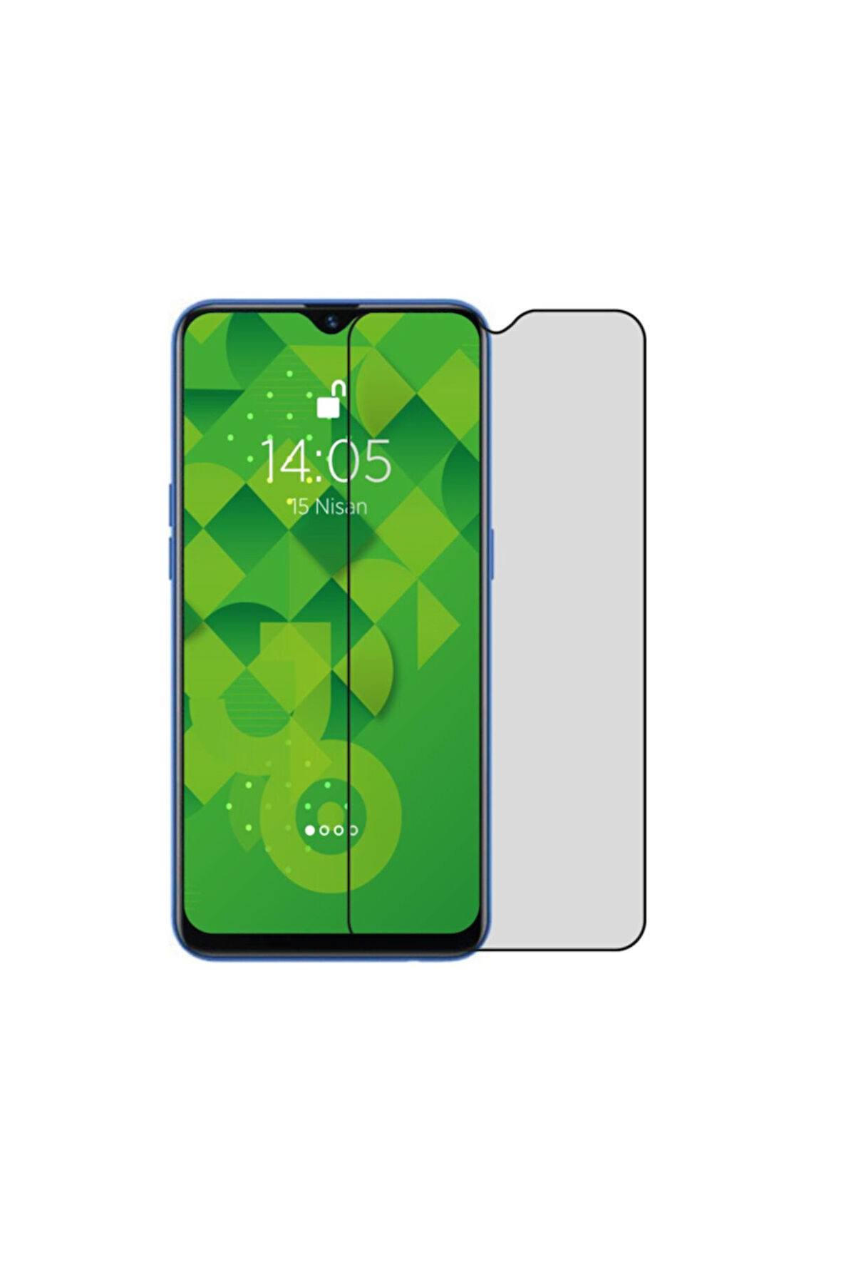 Gizlilik Sağlayan Koruyucu Ekran Oppo A5 2020 Hayalet Cam