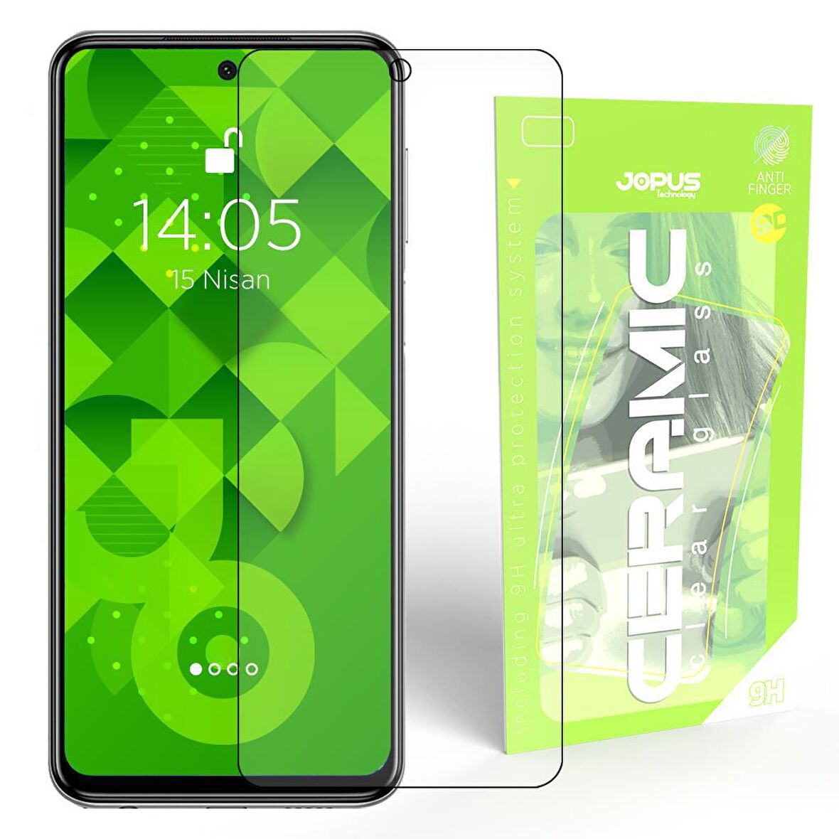 JOPUS Xiaomi Redmi Note9 Pro /  Note 9s Ekran Koruyucu CEK-129 Ceramic Clear  Siyah