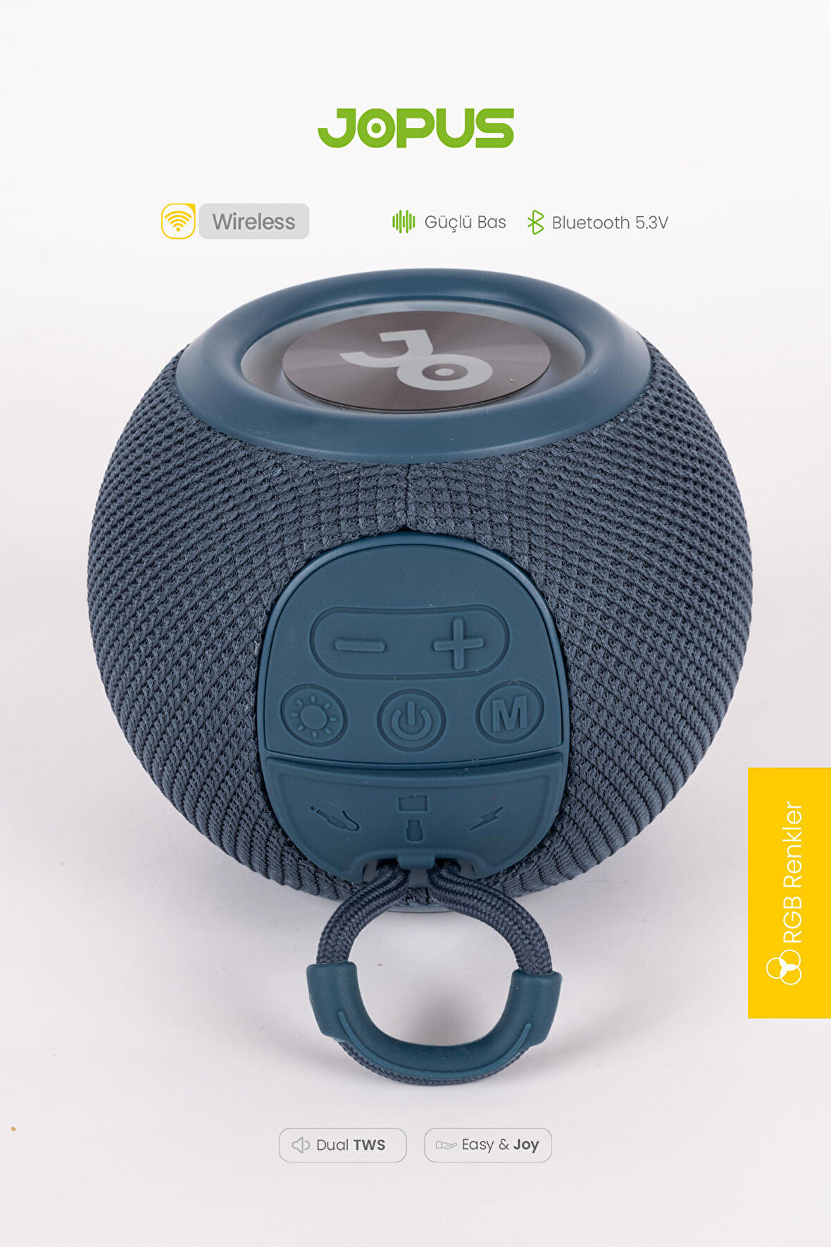 Jopus Bluetooth Hoparlör Şarjlı Radyo Fm Radyo Bluetooth 5.3v AUX/USB/SD/MP3 Earth Box