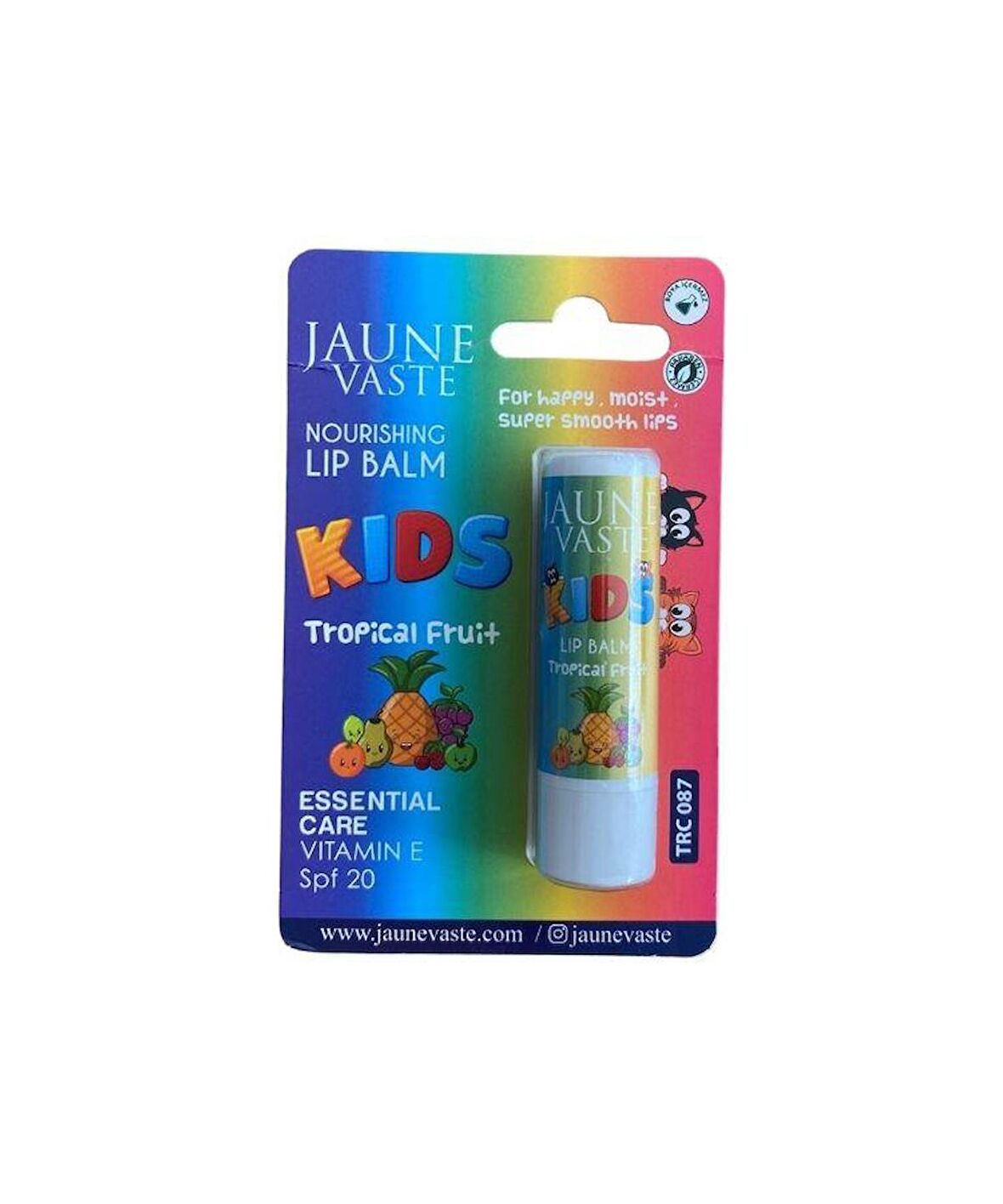 Jaune Vaste Lip Balm Kids Tropikal Meyveli 5 Gr