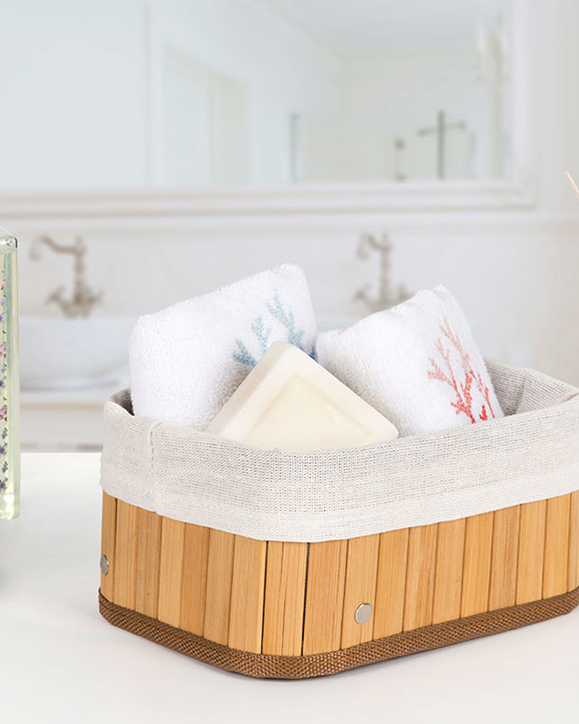 English Home Fancy Katlanabilir Sepet Bej