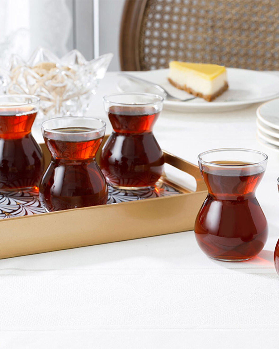 English Home Etnik 6'lı Cam Çay Bardağı
