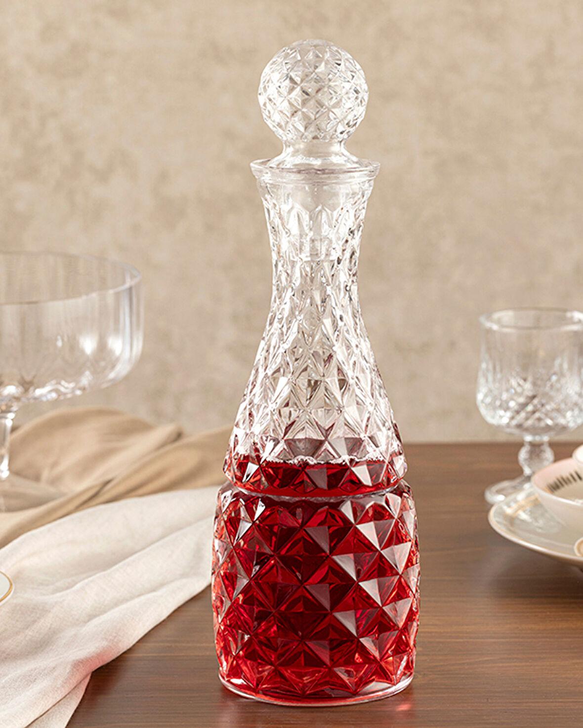 Flora Cam Karaf 1000 ml Şeffaf