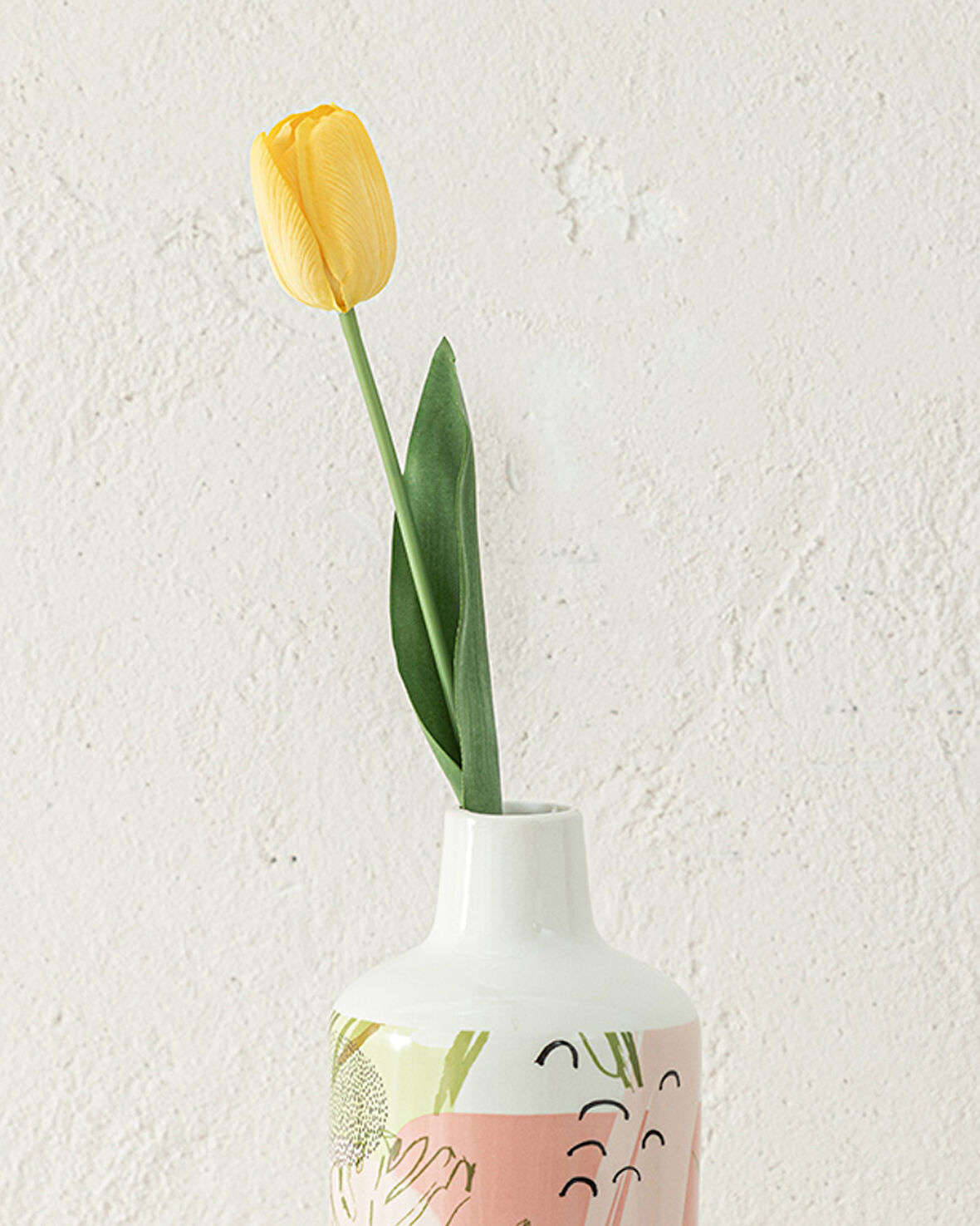 Tulip Garden Tek Dal Yapay Çiçek Sarı