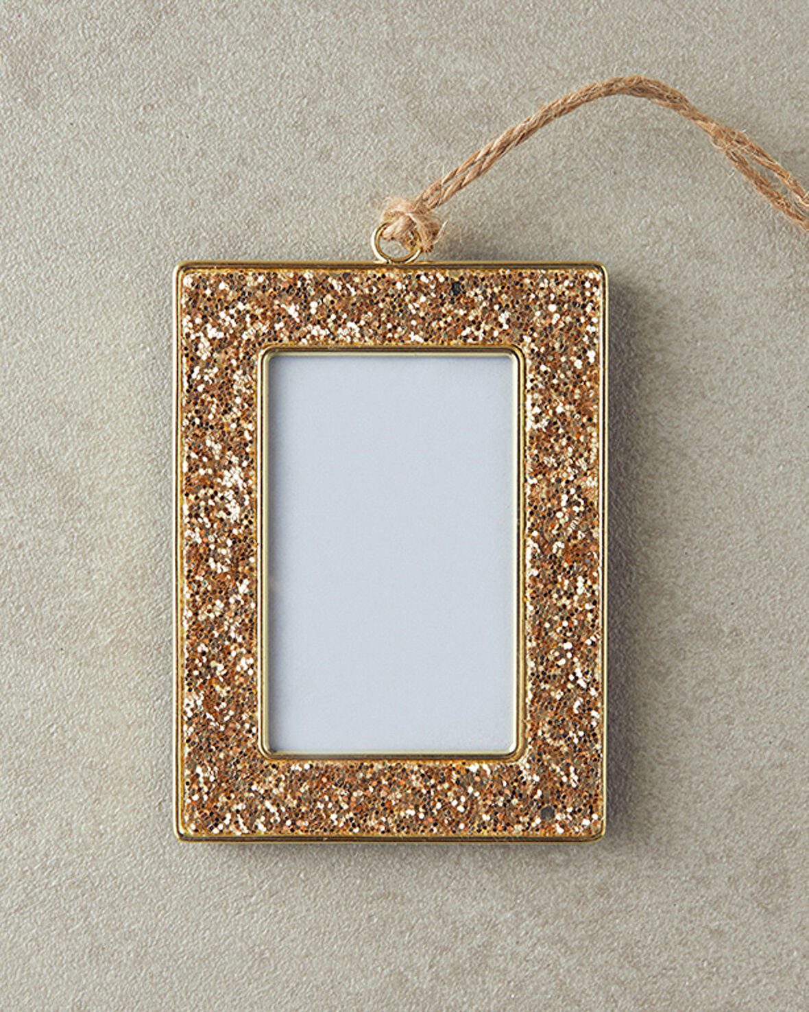 Glitter Çerçeveli Yılbaşı Ağaç Süsü Gold