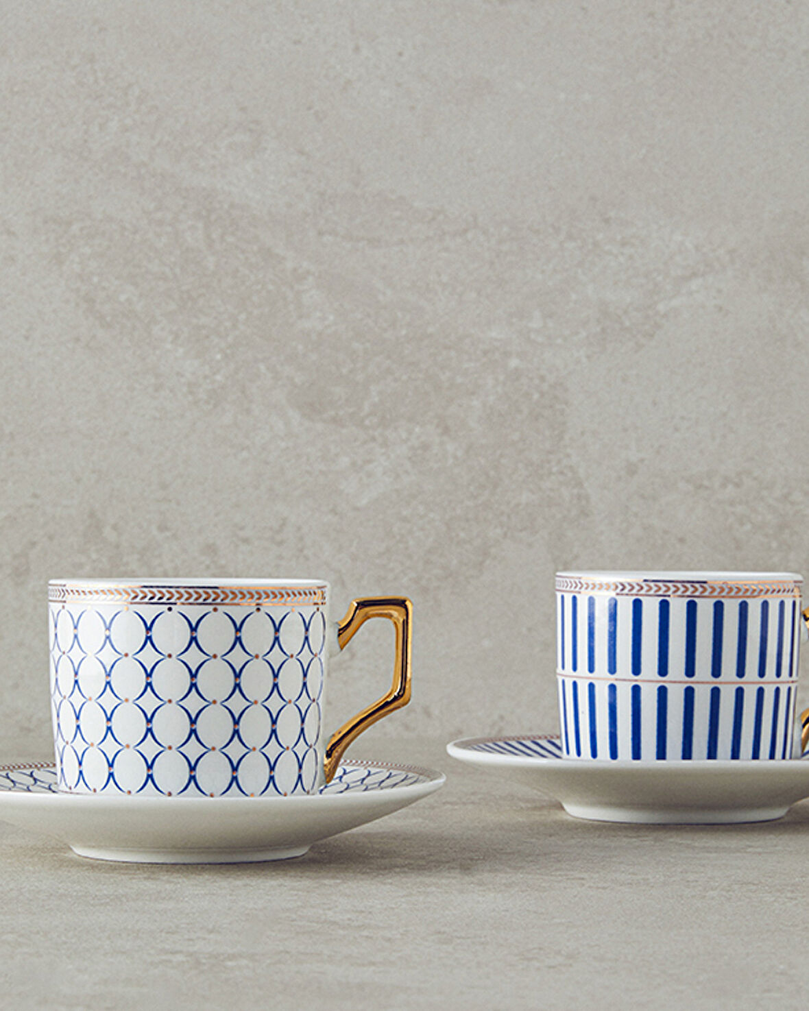English Home Rabecca New Bone China Kahve Fincan Takımı 4 Parça 2 Kişilik Lacivert