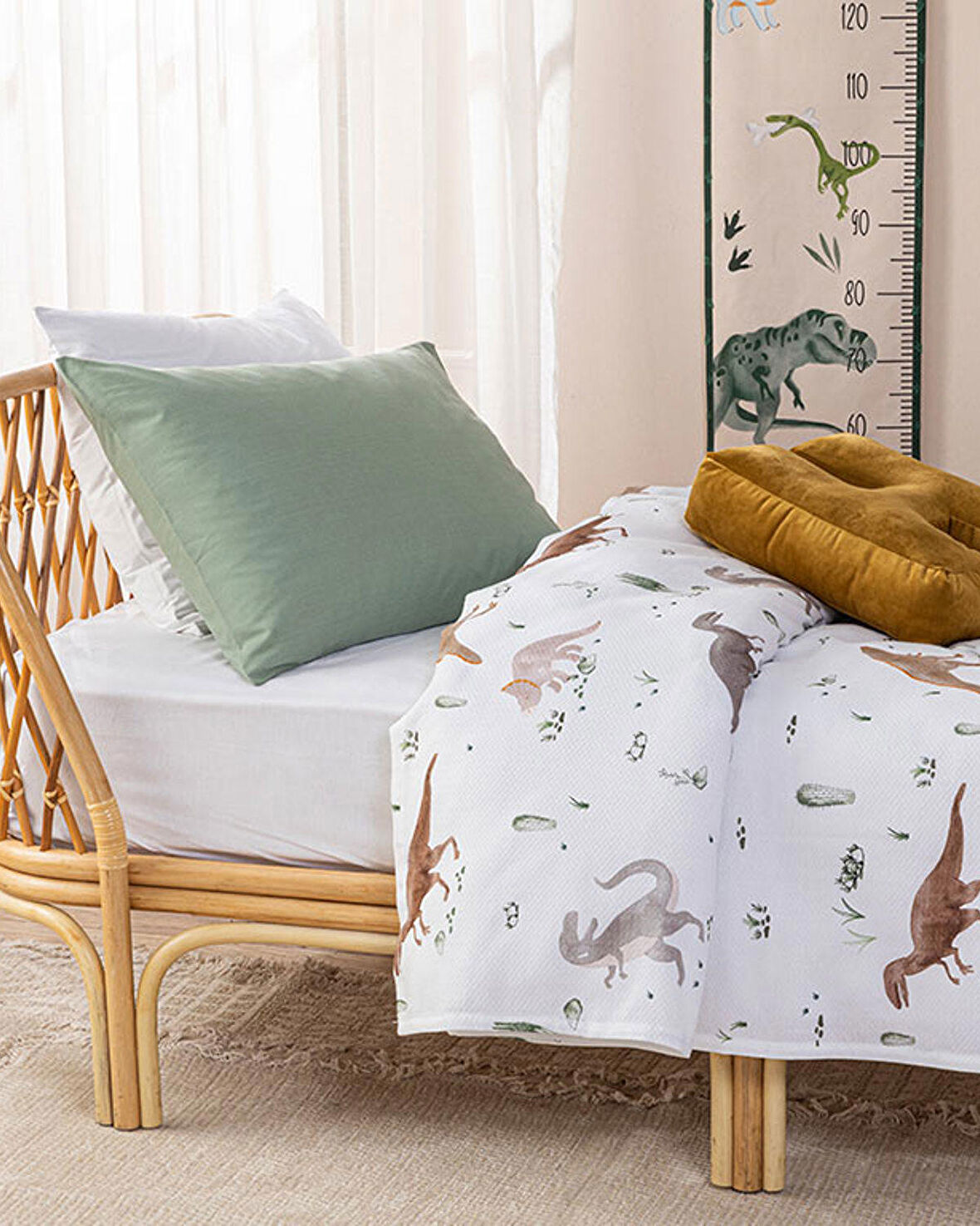 English Home Dinazor Pamuk Çocuk Pike Bej