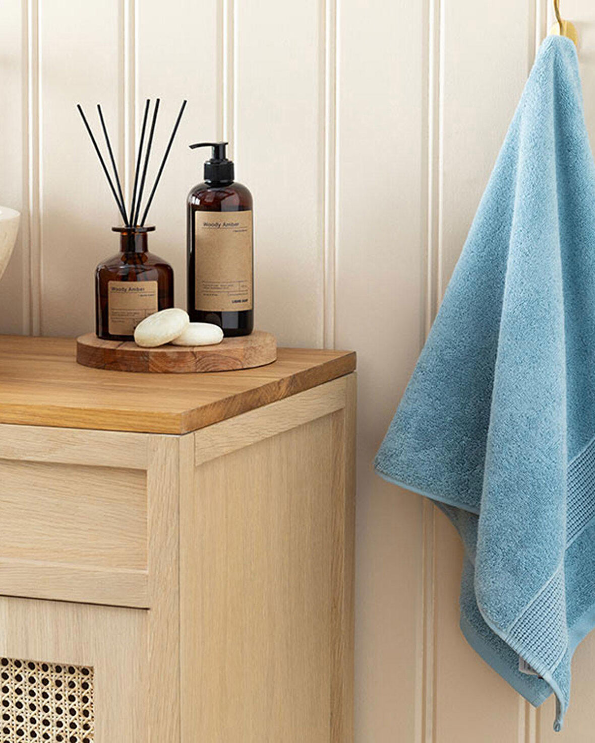 English Home Deluxe Low Twist Pamuklu Yüz Havlusu Gül Kurusu