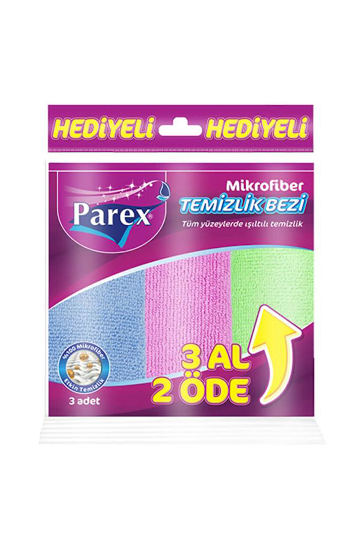 Parex Trend Mikrofiber Temizlik Bezi 3lü 