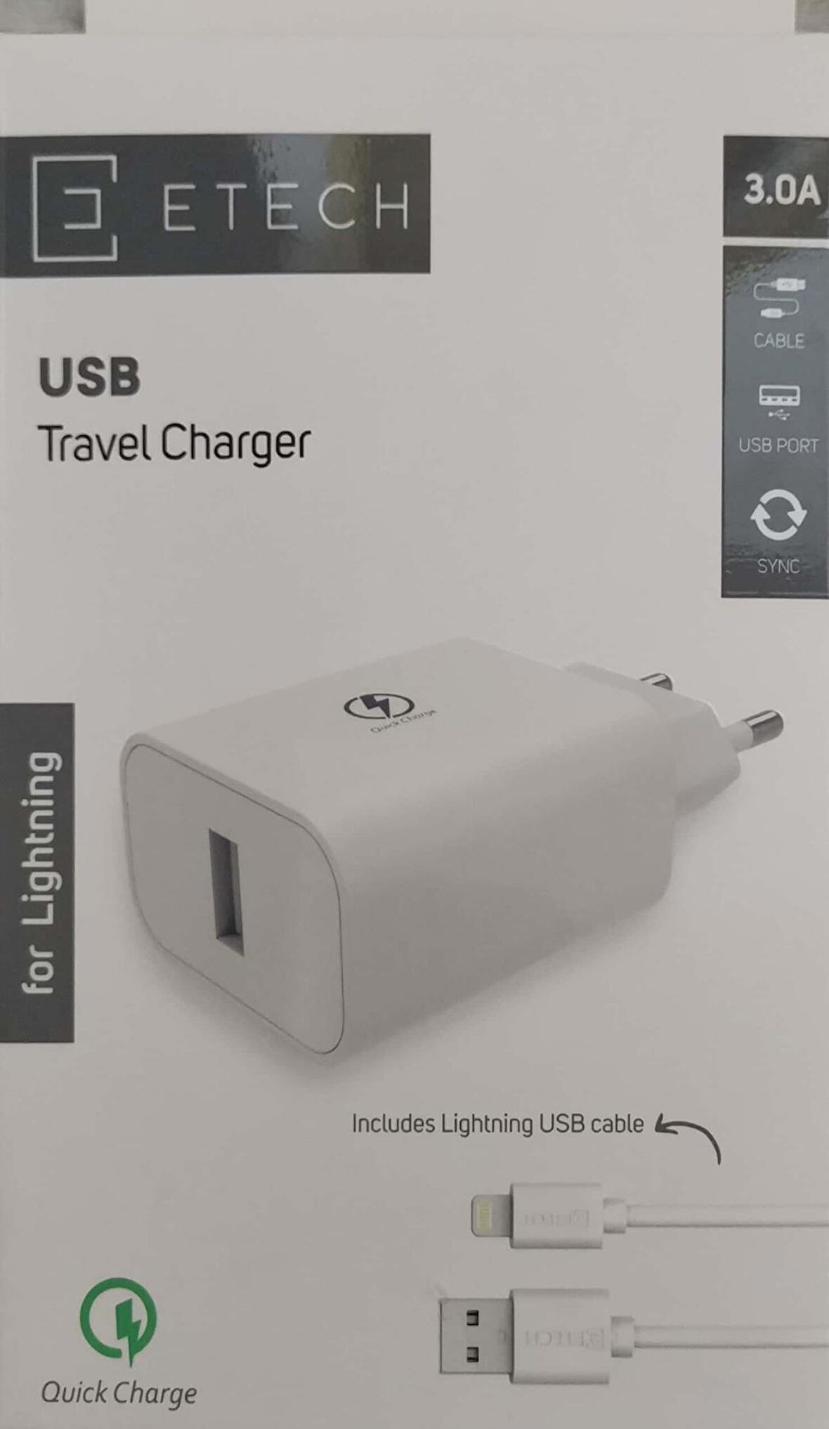 Soultech Lightning Hızlı Şarj Aleti Beyaz