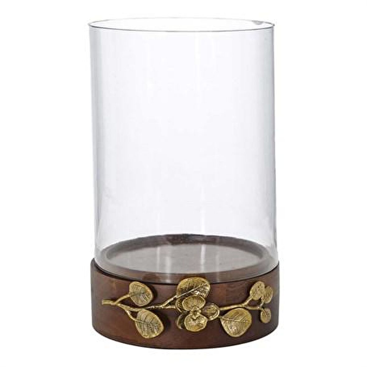 Vitale Diya Ahşap Çiçekli Mumluk 20x32 cm AK.EG0102