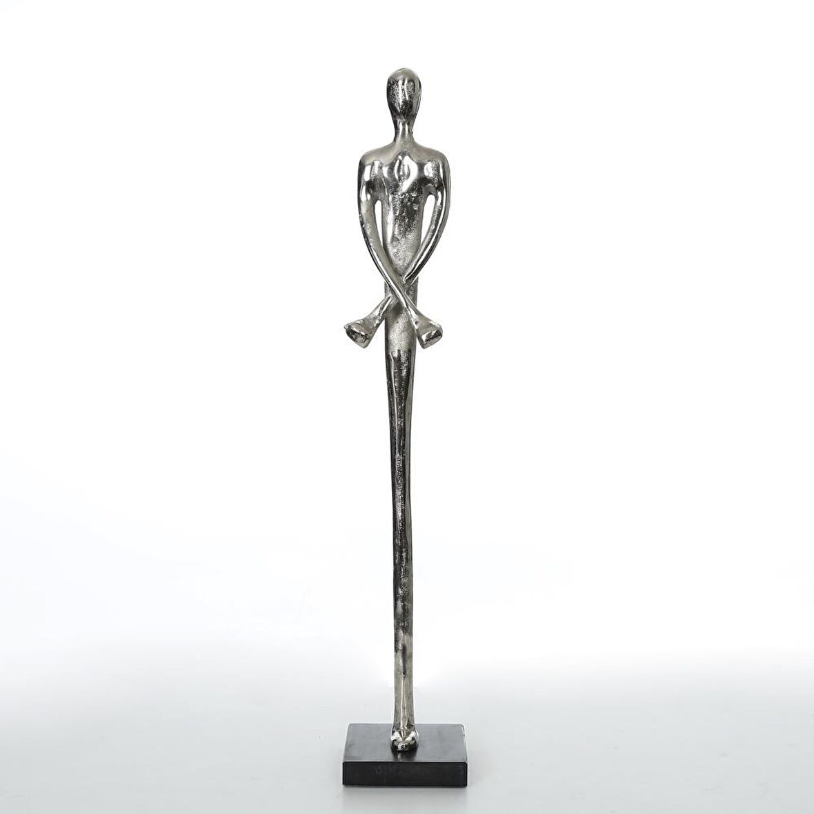 Vitale Sadu Büyük Dekoratif Figür Silver 75 cm AK.IJ0028
