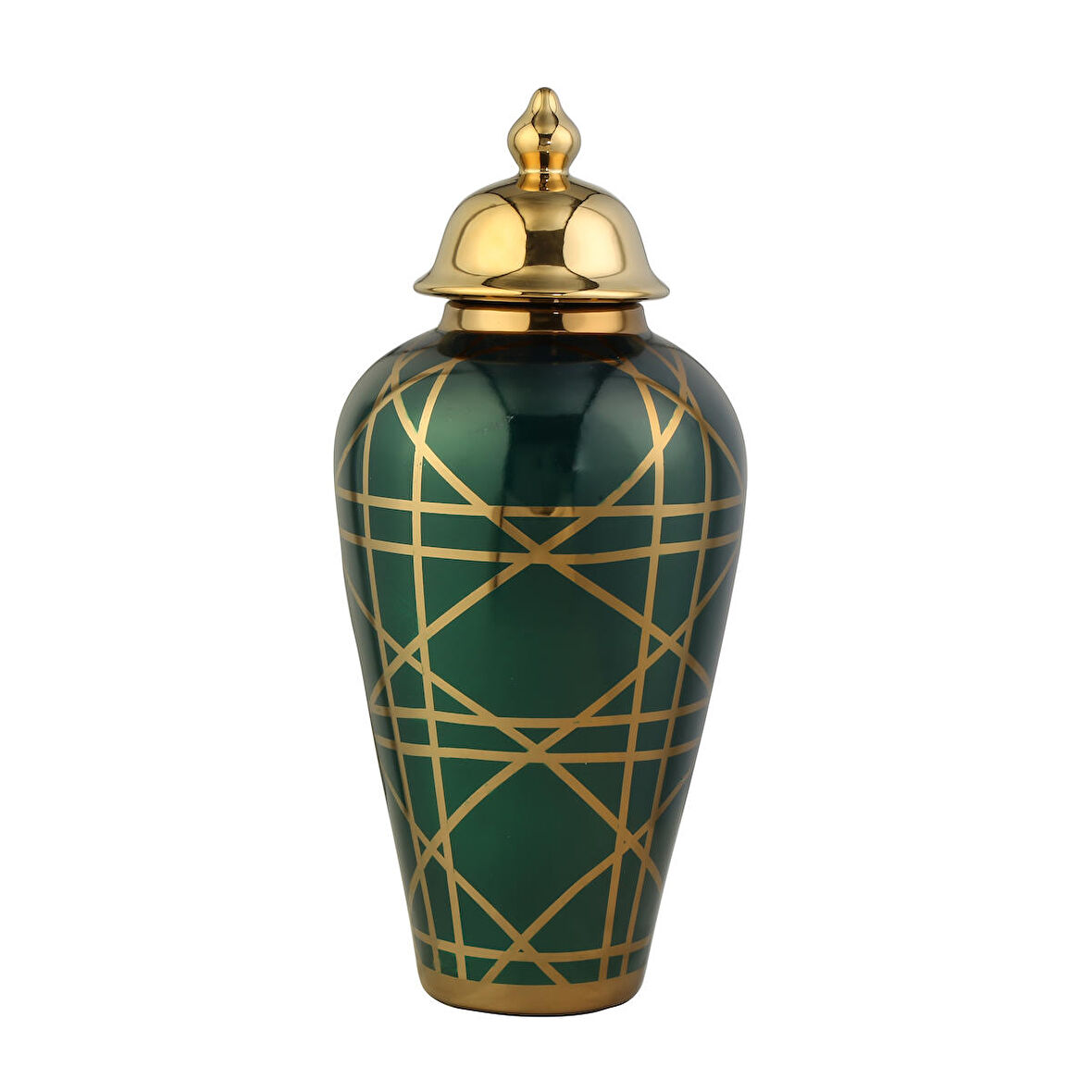 Vitale Shine Yeşil Vazo 12x22x48 cm AK.WLT0640