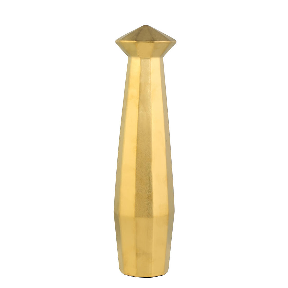 Vitale Dome Dekoratif Vazo Gold 11x11x45 cm AK.WLT0670