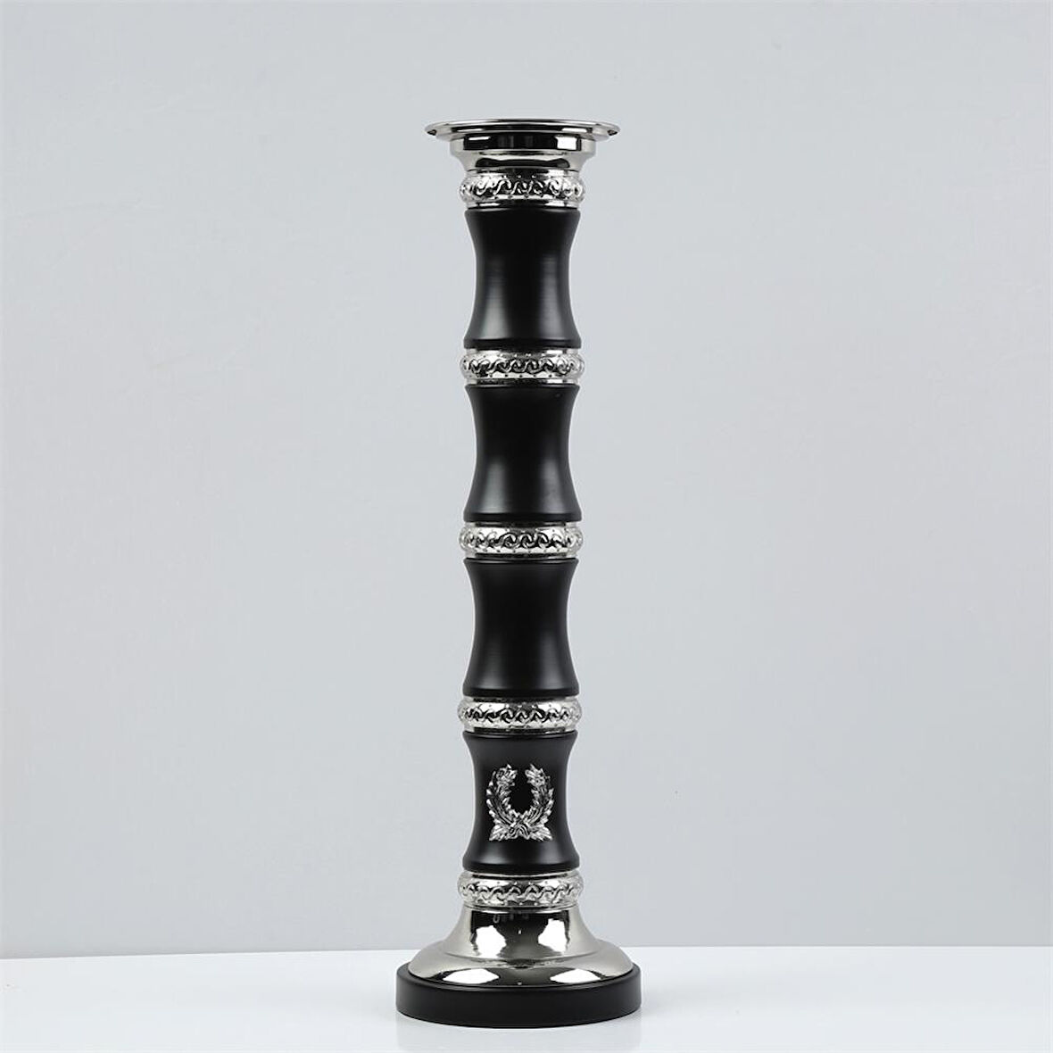 Vitale Silver Siyah Dekoratif Obje 12*12*51 cm