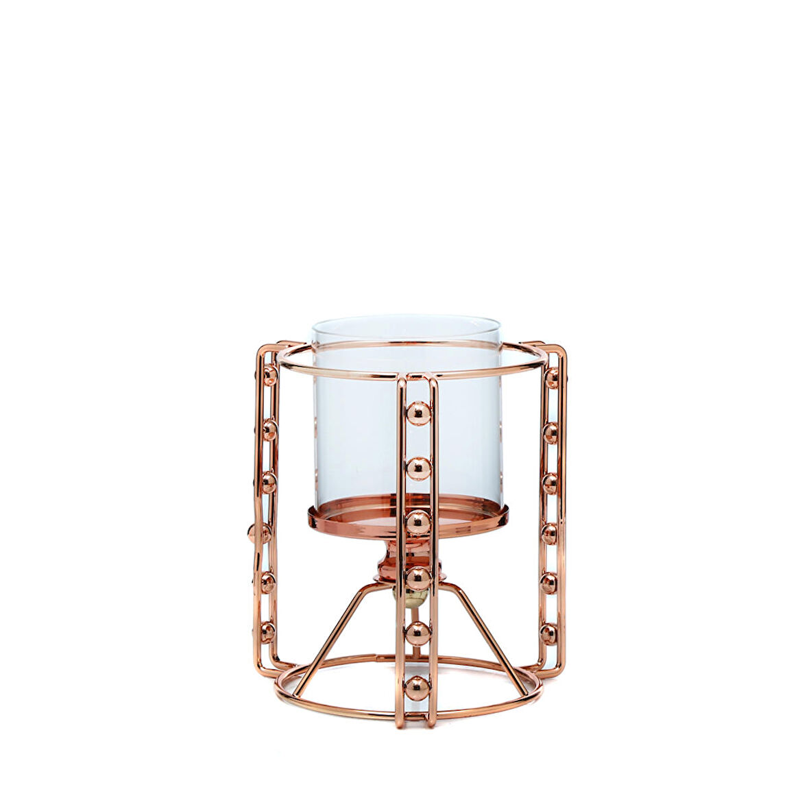 Vitale Alset Bronz Tealight Mumluk 16 cm AK.JE0074