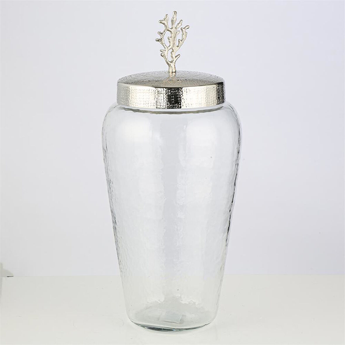 Vitale Mercan Kapaklı Küp Silver 21x48 cm AK.JA0133