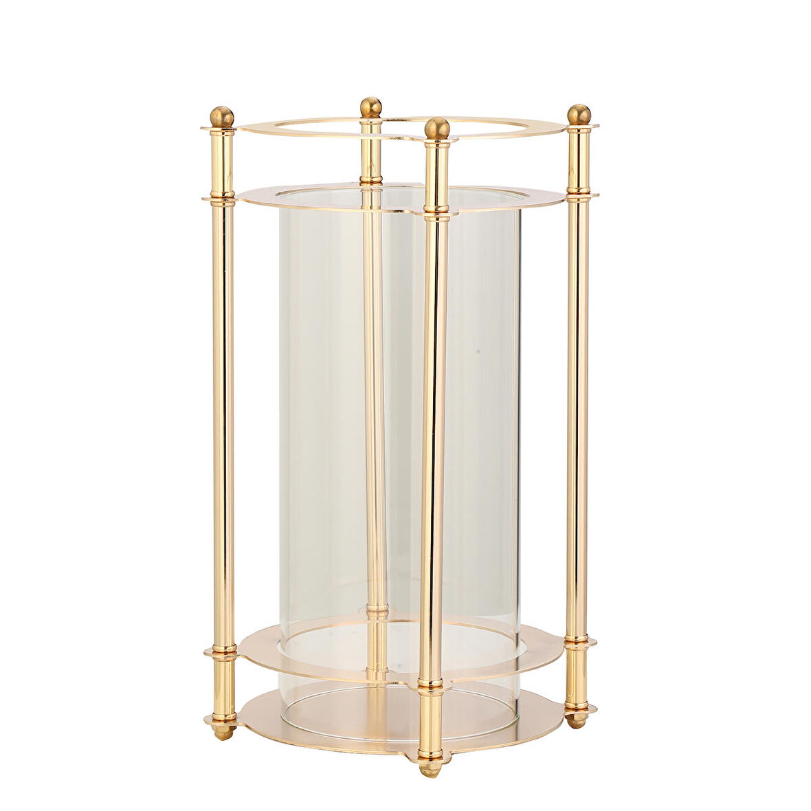Vitale Dilan Cam Mumluk Gold 20x20x40 cm AK.JD0077