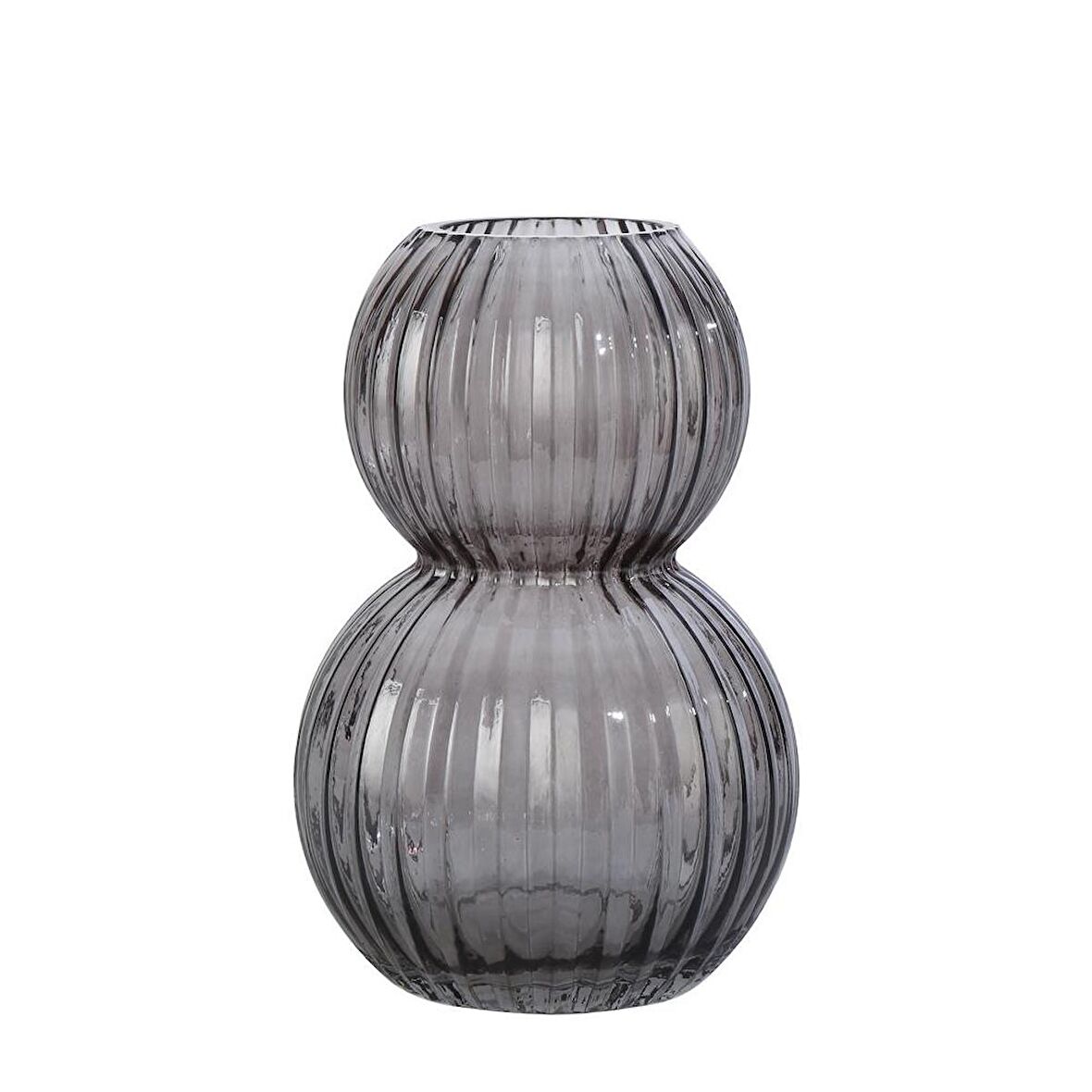 Vitale Gri Su Kabağı Cam Vazo 1 14,5*14,5*22,5 Cm AK.JK0013