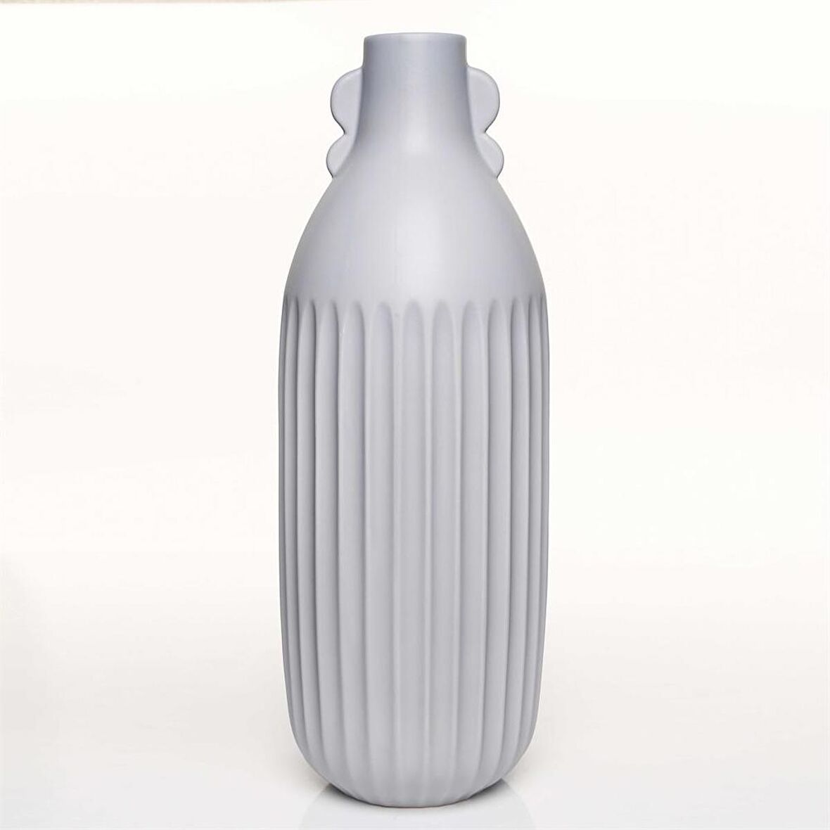 Vitale Antıque Gri Vazo Büyük 14*14*45 Cm AK.JL0048