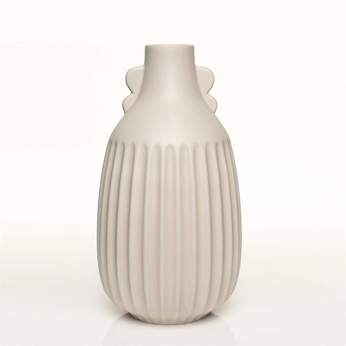 Vitale Antıque Krem Vazo Orta 17*17*33 Cm AK.JL0054