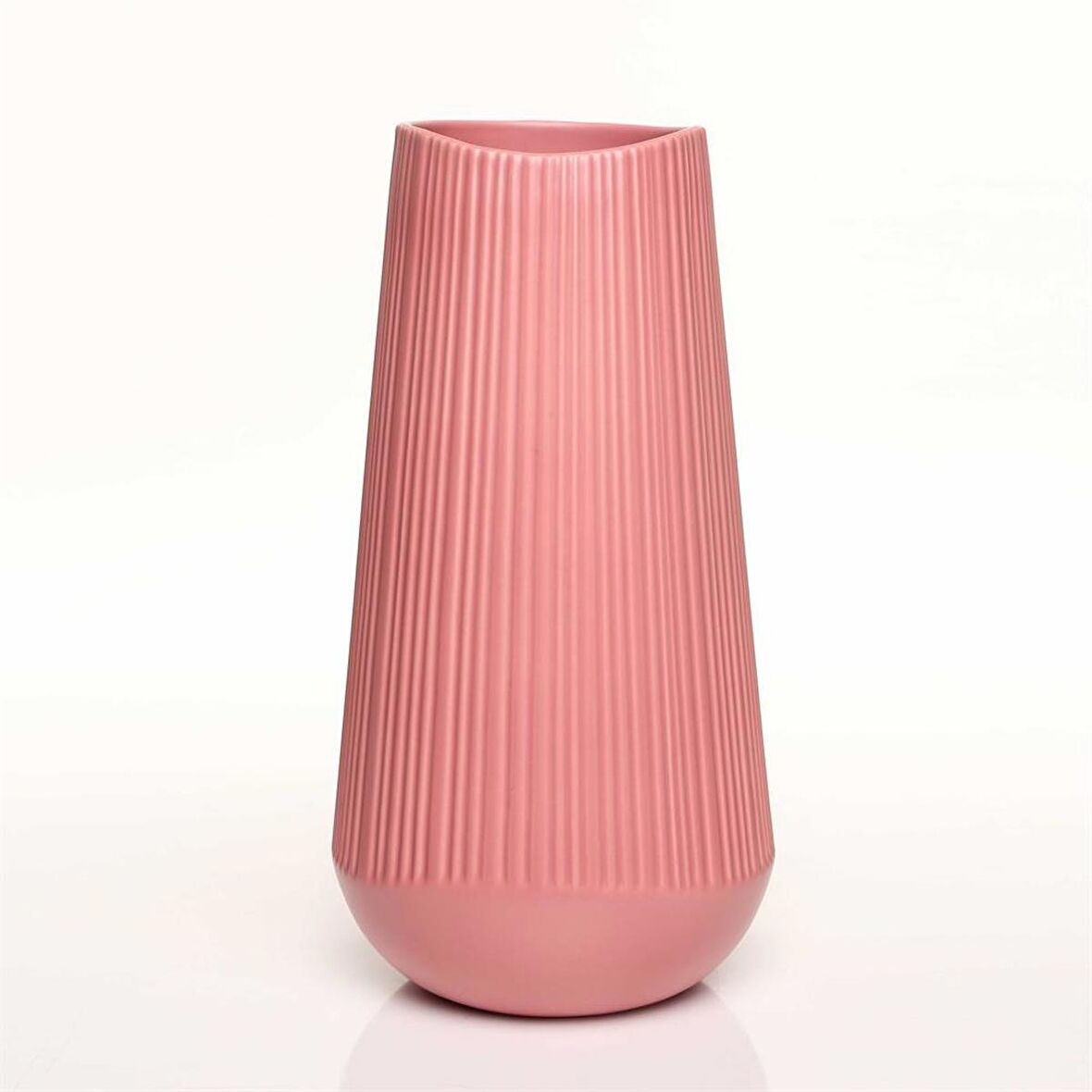 Vitale Moleanos Kırmızı Vazo Büyük 18*18*35 Cm AK.JL0061