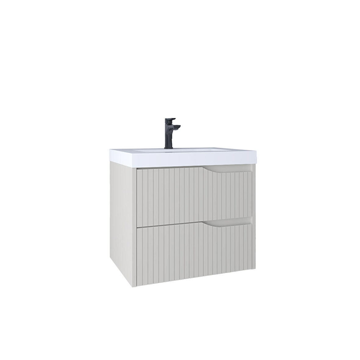 Kobos Infinity 60 cm Lavabo Dolabı Vanilla KB100033