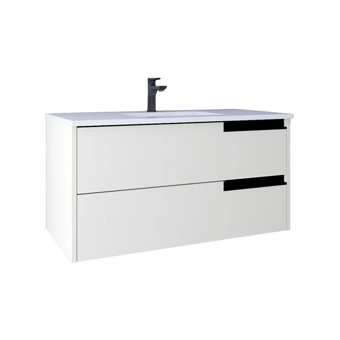 Kobos Eylül 100 cm Lavabo Dolabı Bianco KB100047