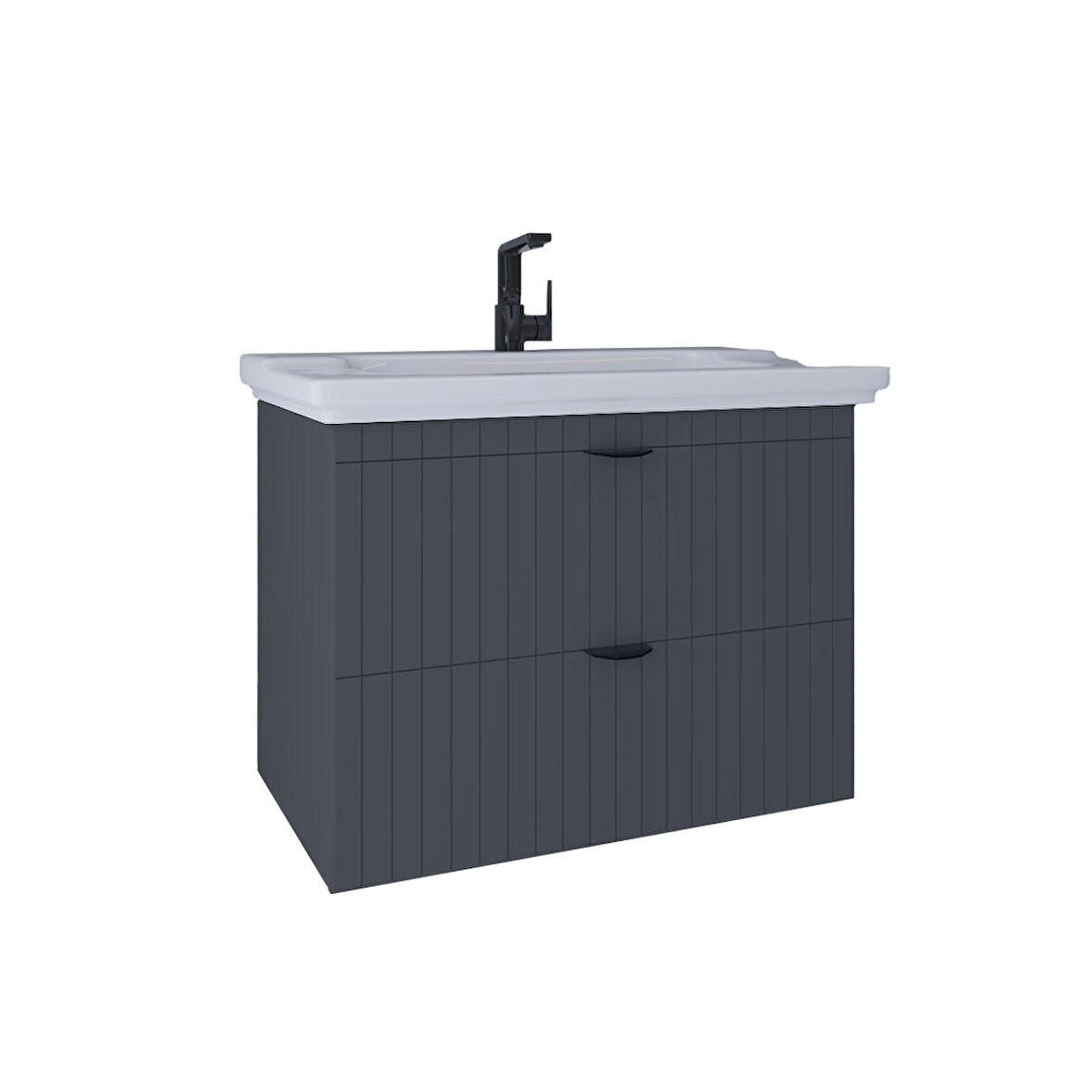Kobos Noble 80 cm Lavabo Dolabı Argento KB710045