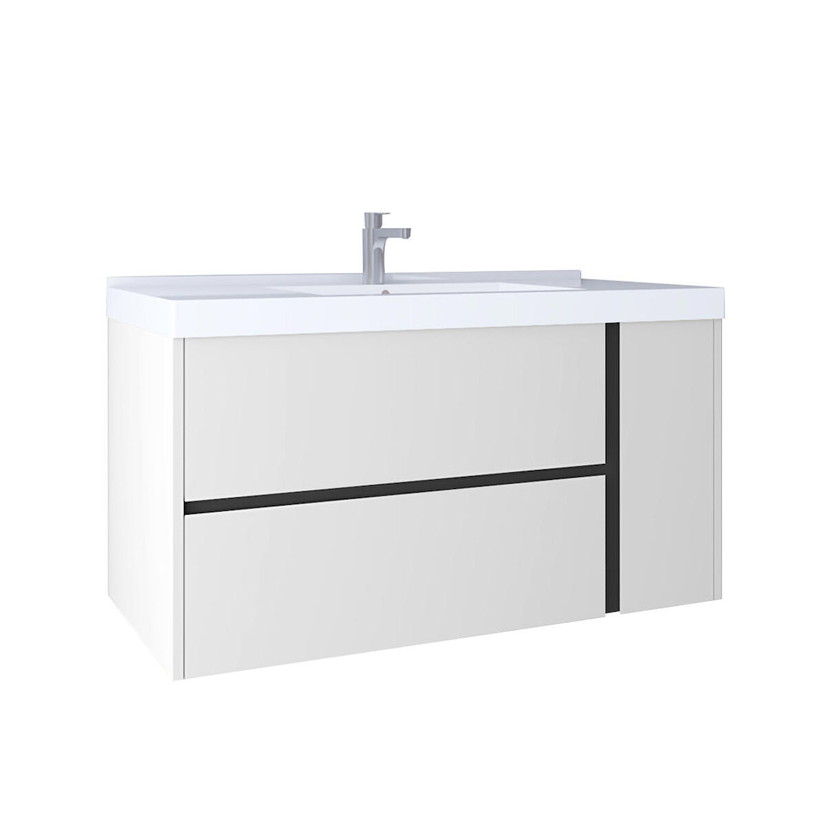 Kobos Linear 100 Cm Lavabo Dolabı Bianco KB710081