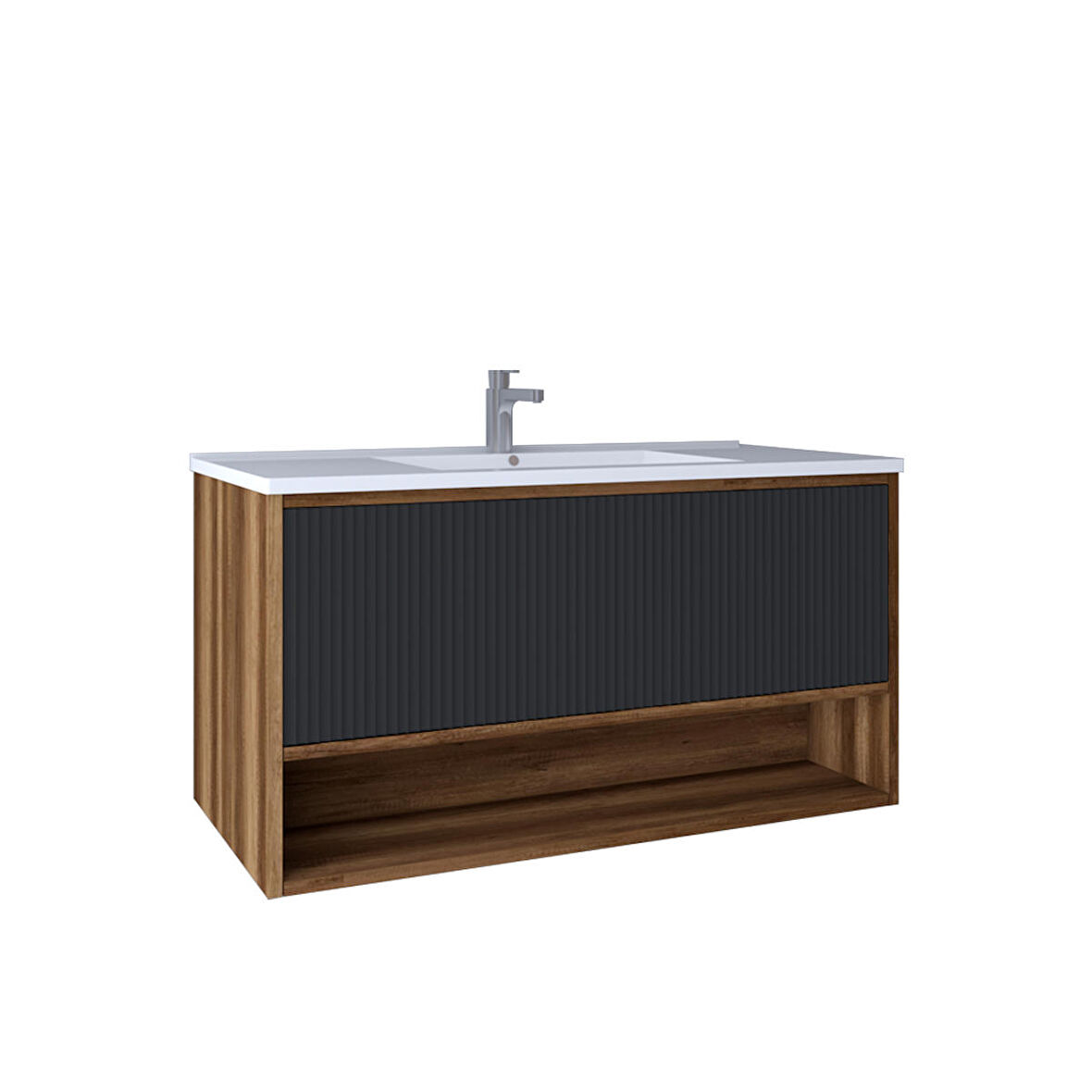 Kobos Elegant 100 Cm Lavabo Dolabı Miling Oak + Argento KB710090