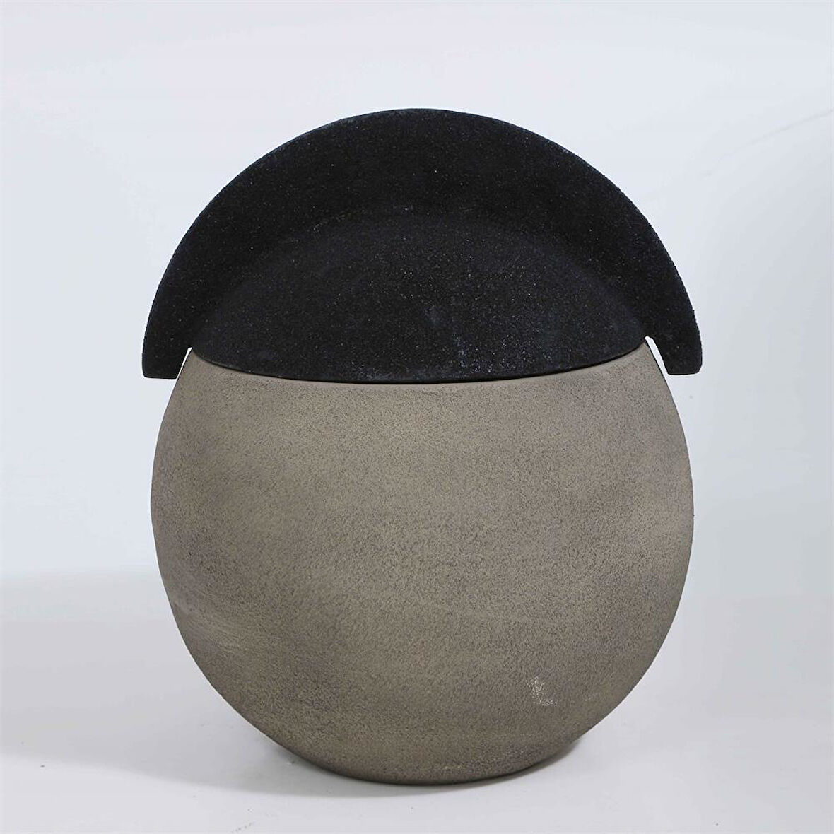 Vitale Metal Taş Kapaklı Küp 20*24 cm