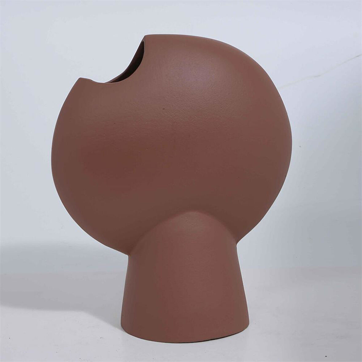 Vitale Metal Modern Daire Vazo 10*21*25 cm