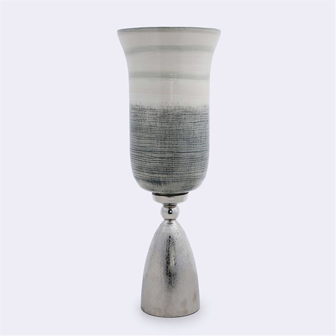 Vitale Sage Cam Metal Vazo Büyük 14.5*14.5 cm