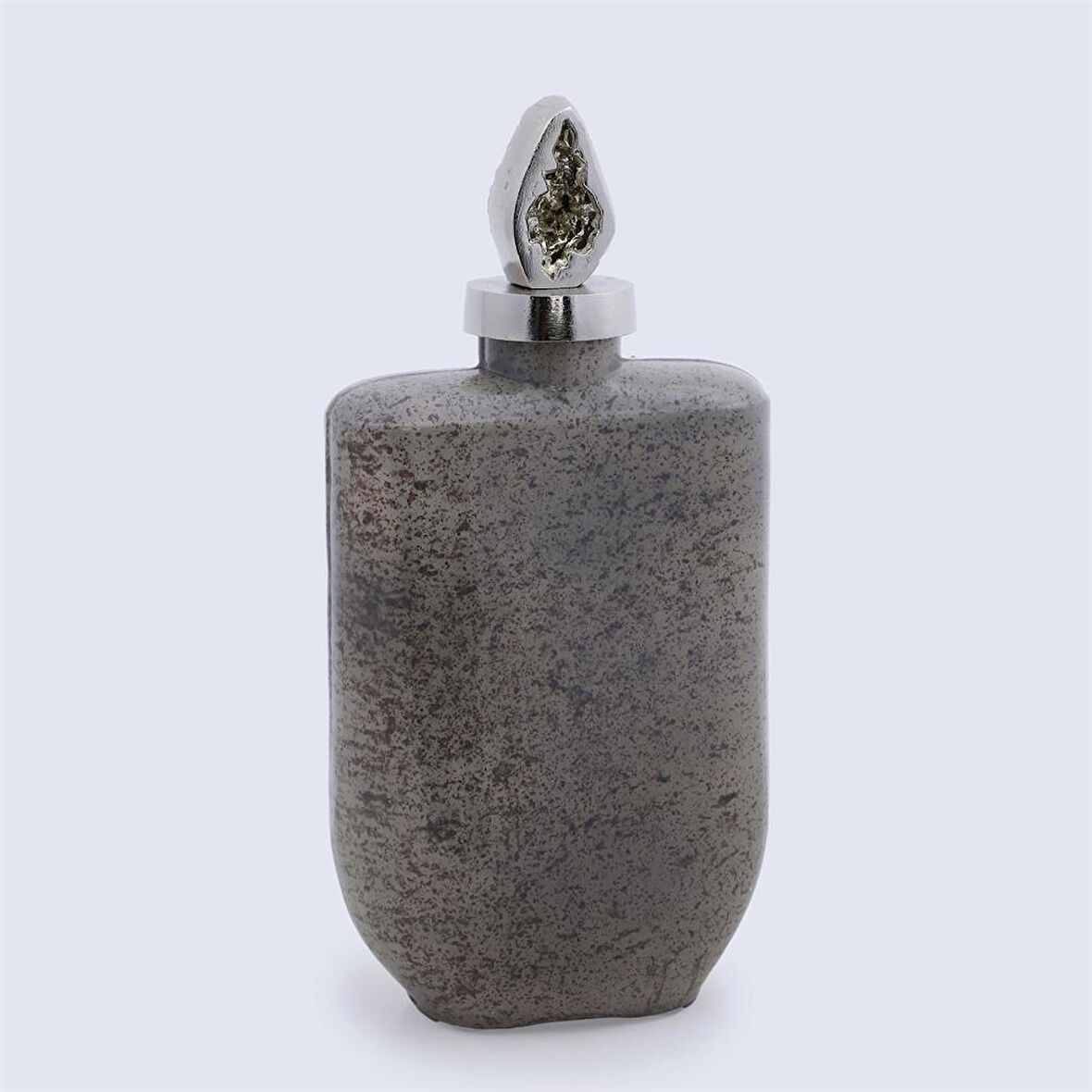 Vitale Tarnıshed Cam Metal Şişe 9*16 cm