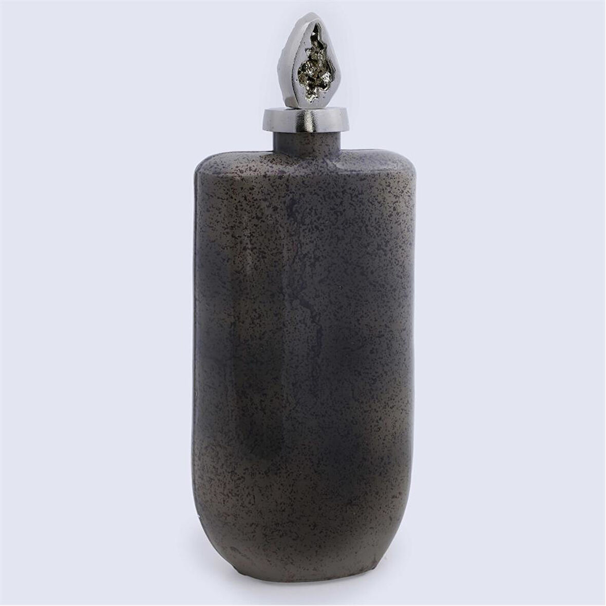 Vitale Tarnıshed Cam Metal Şişe 9*16.5 cm