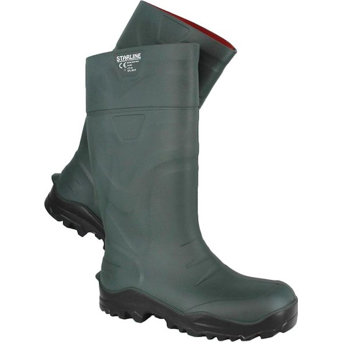 Starline Poliüretan Çizme Uzun Yeşil O4 No 41 STL-9910