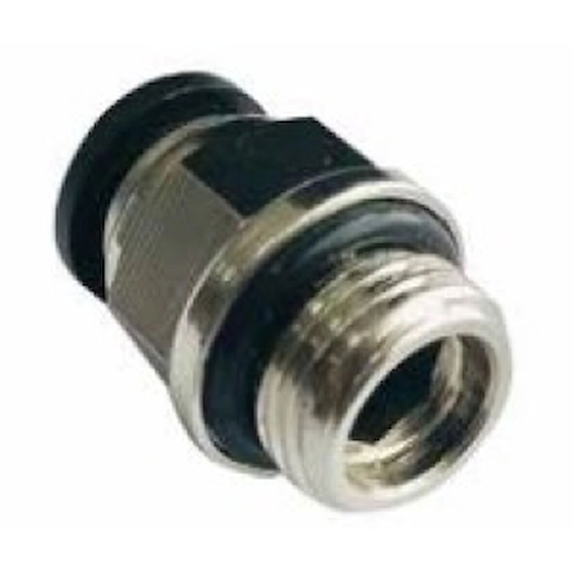 KPC06-G02-1/4*6 MMDÜZ ERKEK REKOR siyah (PLS.FIT.)- 5 Adet