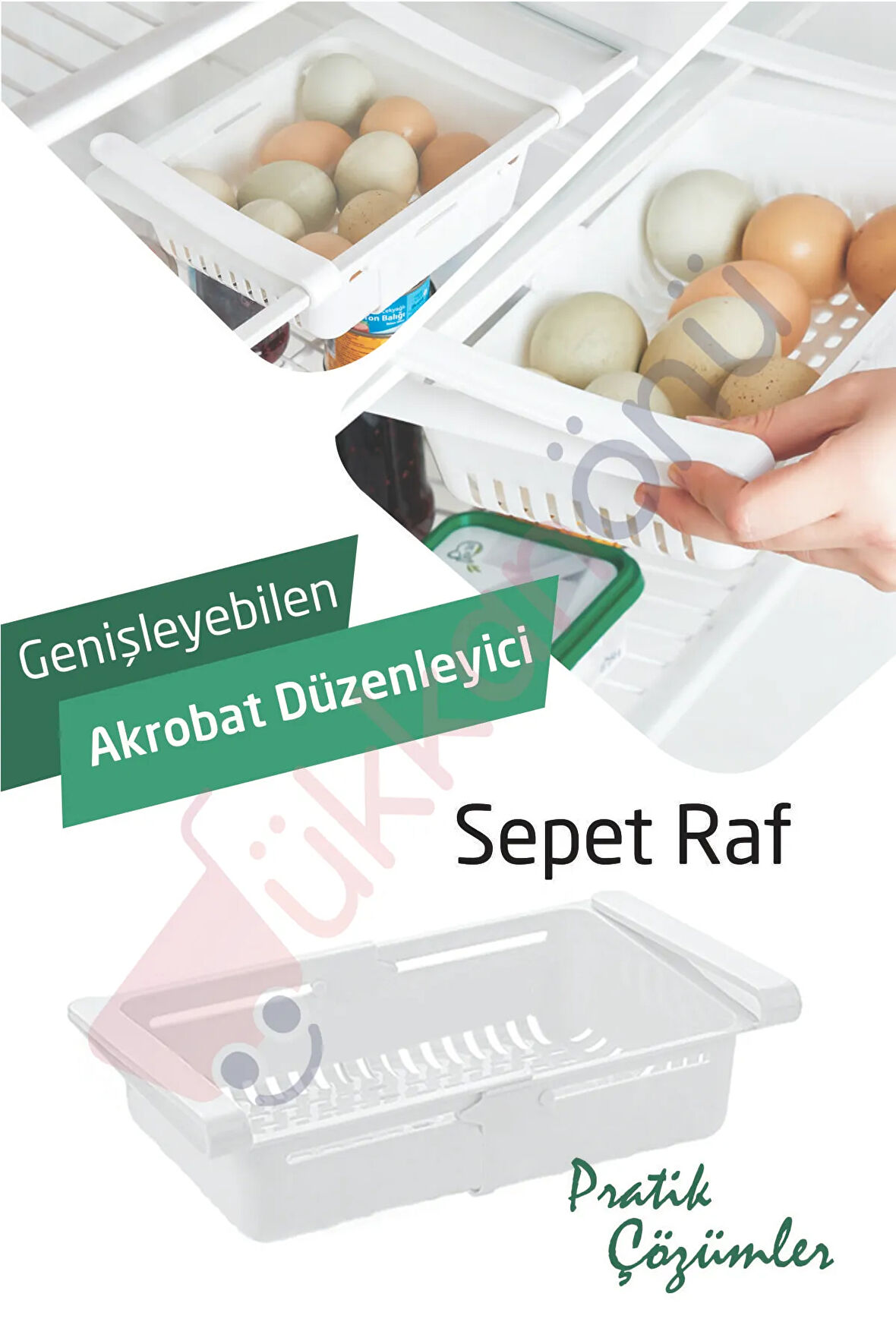 Witdraw Askılı Süzgeç Organizer - Genişleyebilen Akrobat Düzenleyici - Sepet Raf