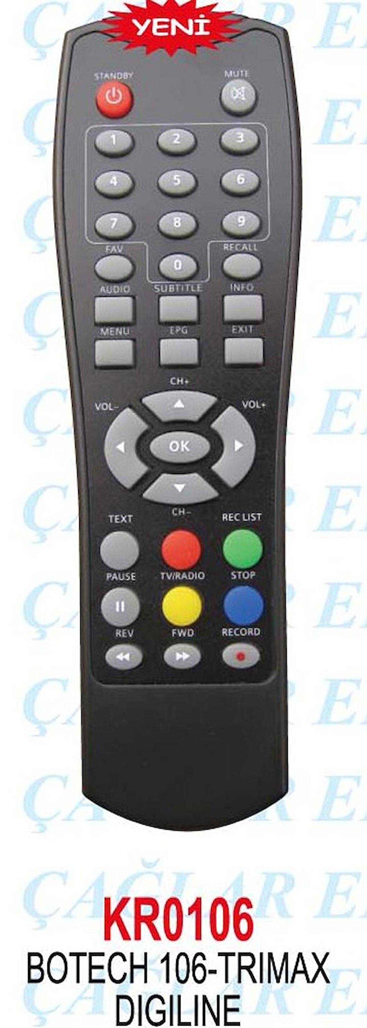 Botech Piko 106 Mini Uydu Alıcı Kumandası