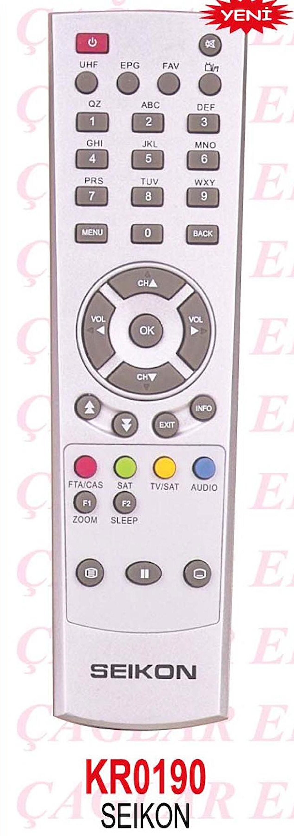 Digiturk DT-5002-5005 Starsat SRX-190D-220 Conax 7000 Uydu Alıcı Kumandası