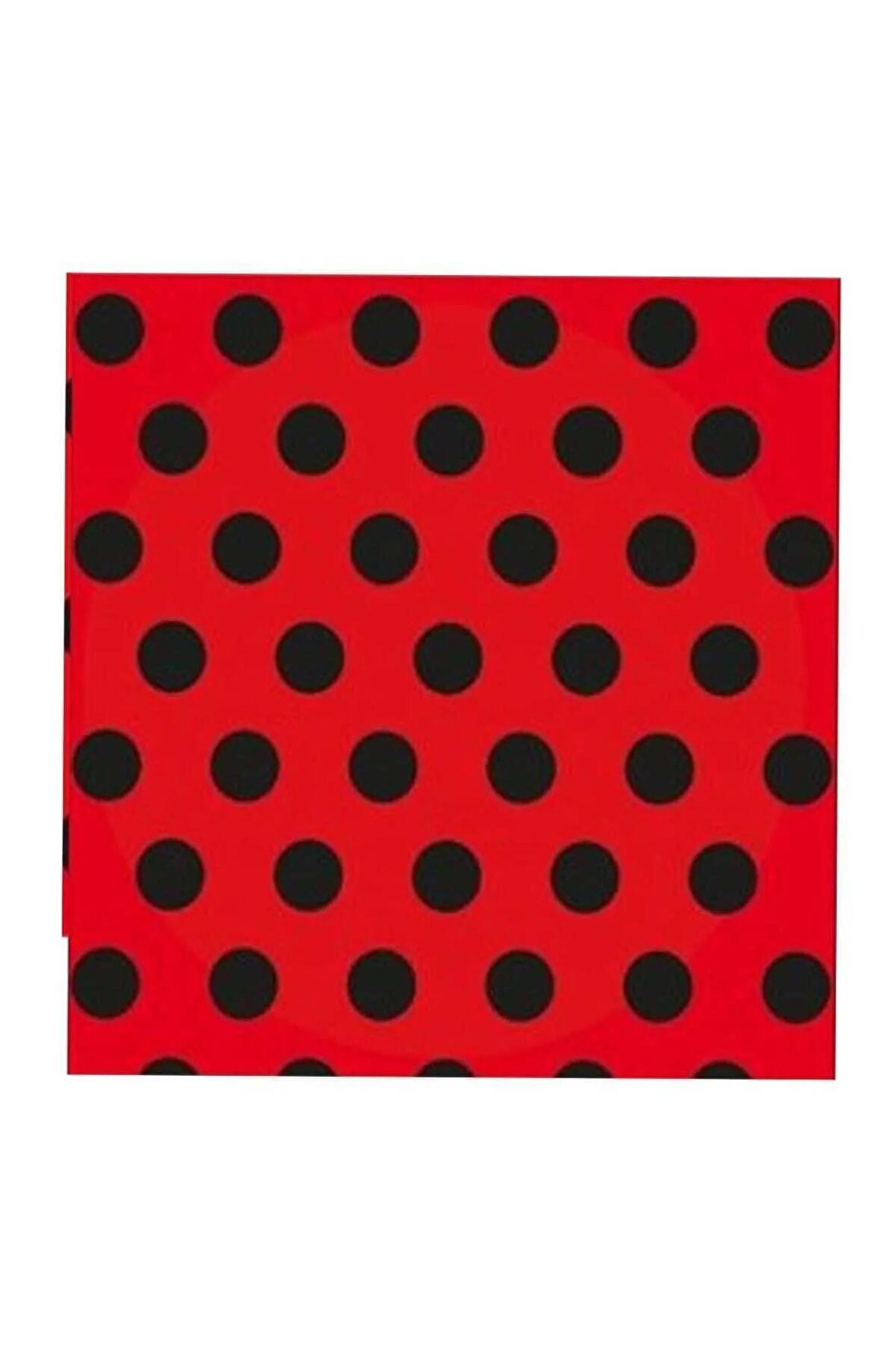 Roll Up Peçete 33X33 Kırmızı Siyah Puantiyeli 20'Li