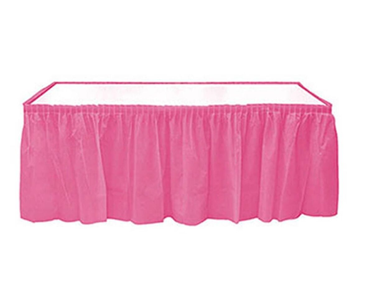MASA ETEĞİ PLASTİK PEMBE